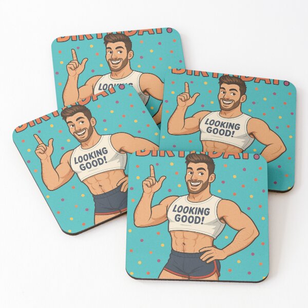 Item preview, Sorry You’re Old – Birthday Humor with Muscle Guy designed and sold by Aryabek.