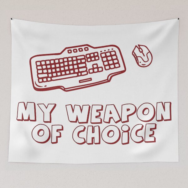 Item preview, Red Keyboard weapon of choice designed and sold by Jordan and Candy.