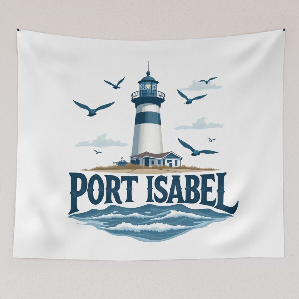 Item preview, Port Isabel Lighthouse Illustration Art designed and sold by latelierdechris.