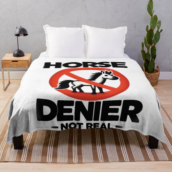 Item preview, Horse denier not real Horses Are a Myth Satirical Design designed and sold by latelierdechris.