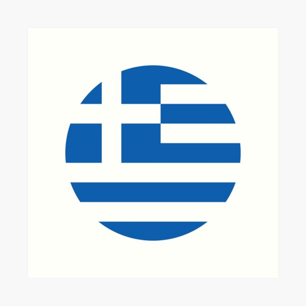Item preview, Greece Flag designed and sold by USEFULART-Shop.