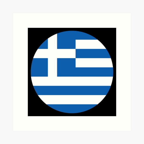 Item preview, Greece Flag designed and sold by USEFULART-Shop.