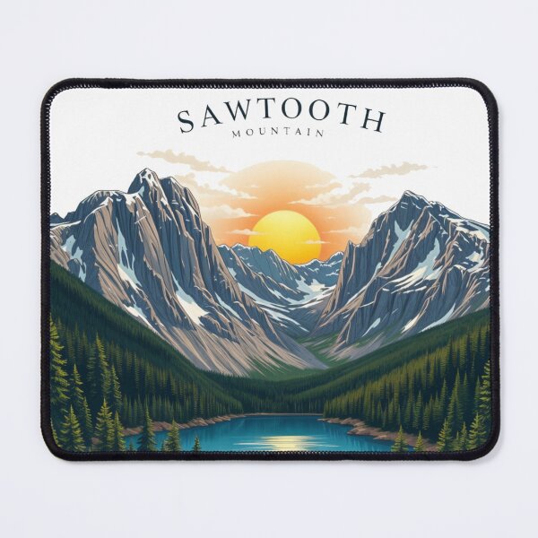 Item preview, Sawtooth Mountain Scenic Landscape designed and sold by latelierdechris.