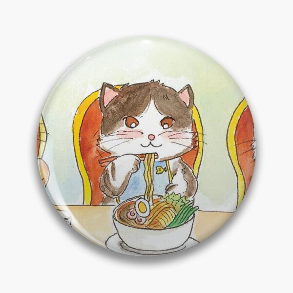 Item preview, Three cute cat kitty eating noodle ice cream dorayaki designed and sold by Green2711.