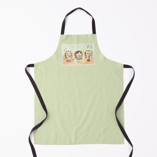 Item preview, Three cute cat kitty eating noodle ice cream dorayaki designed and sold by Green2711.