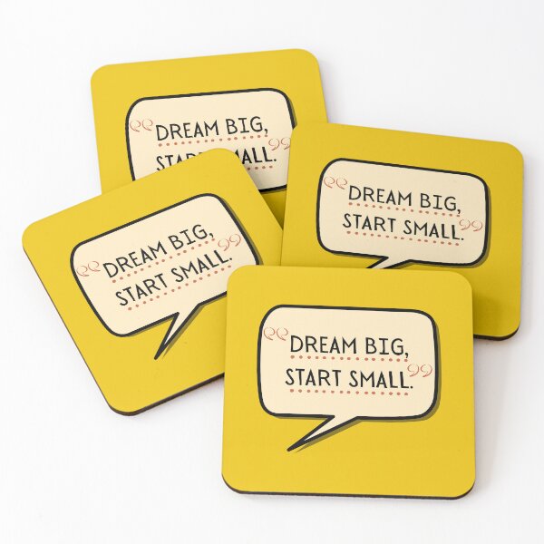 Item preview, Dream Big Start Small quote designed and sold by AngArtninovy.
