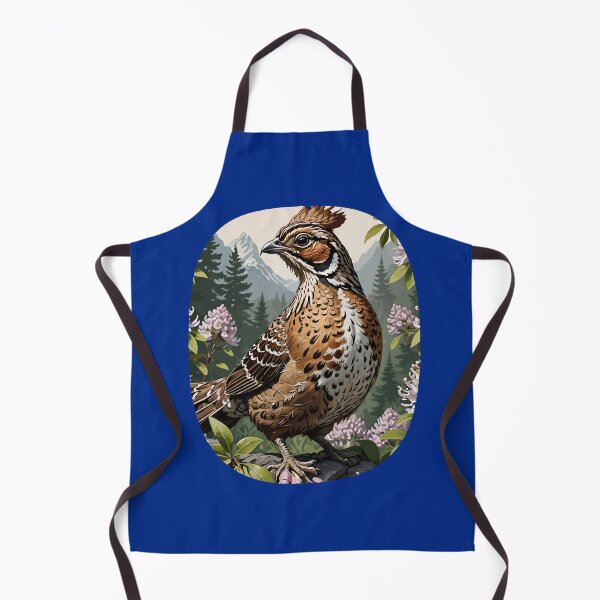 Item preview, Ruffed Grouse Amongst Mountain Laurel Flowers designed and sold by taiche.