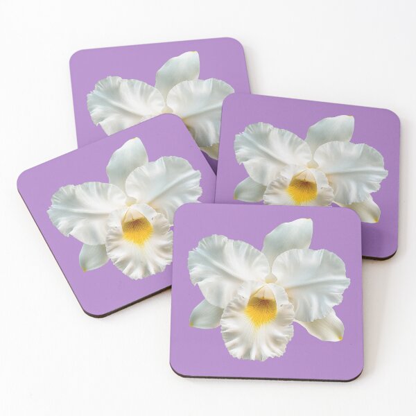 Item preview, Beautiful large white Cattleya orchid flowers designed and sold by FluffyGallery.