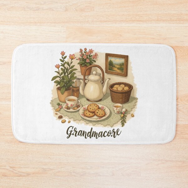 Item preview, Grandmacore Cozy Tea Setup Design designed and sold by latelierdechris.