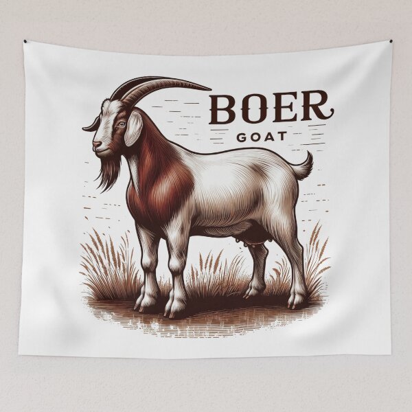 Item preview, Boer Goat Rustic Farm Art designed and sold by latelierdechris.