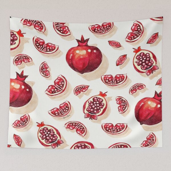 Item preview, Juicy Pomegranates Galore designed and sold by Hen-C-Art.