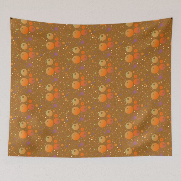 Item preview, Warm brown orange cozy colors polka dots |  brown artistic original dotted designed and sold by lausn.