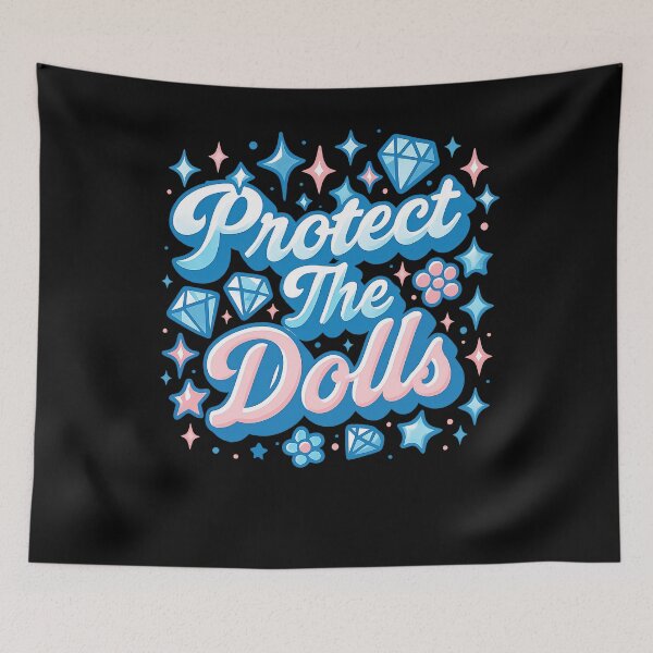 Item preview, Protect The Dolls Trans Pride Human Rights designed and sold by Cute-Collection.