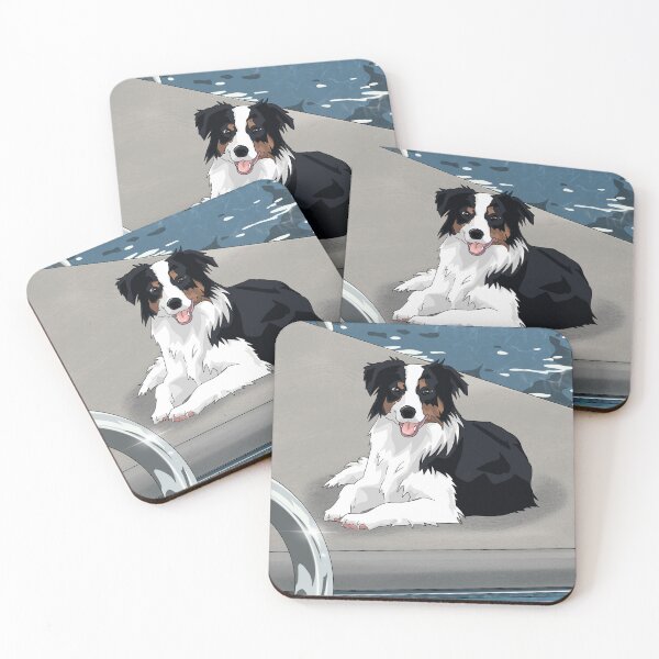 Item preview, Dog by pool designed and sold by NinaverseStudio.