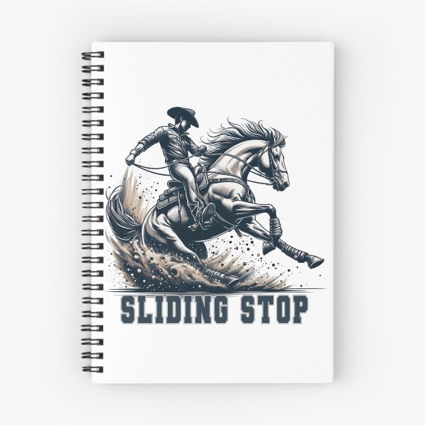 Item preview, Sliding Stop Cowboy and Horse Dynamic Western Art designed and sold by latelierdechris.