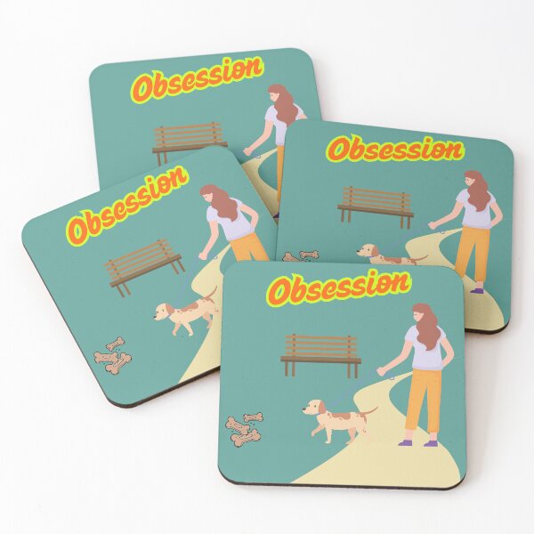Item preview, Obsession – Dog Walking with Treat Temptation designed and sold by Nadia-joy.