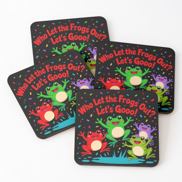 Item preview, Who Let the Frogs Out Let’s Gooo Party  designed and sold by Amanda's Factory.