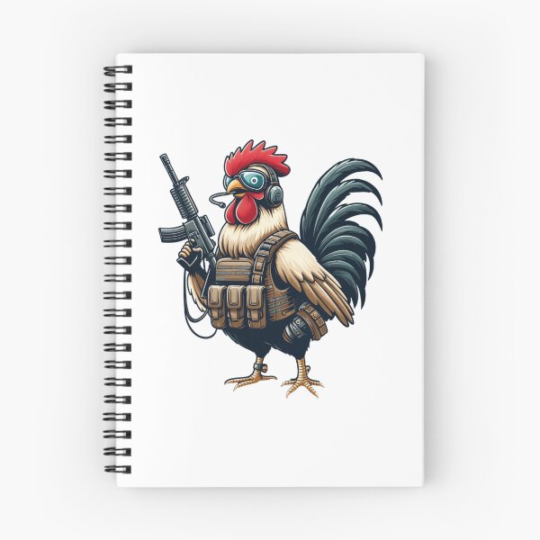 Item preview, Tactical Commando Rooster Military-Themed Humor Art designed and sold by latelierdechris.