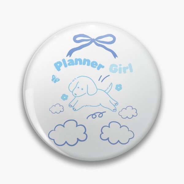 Item preview, Planner Girl – Soft Blue Cute Puppy designed and sold by ZerotwoStudio.