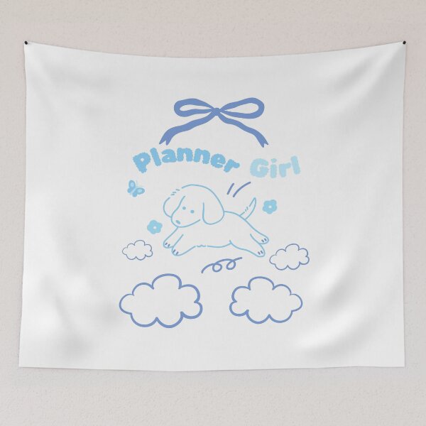 Item preview, Planner Girl – Soft Blue Cute Puppy designed and sold by ZerotwoStudio.