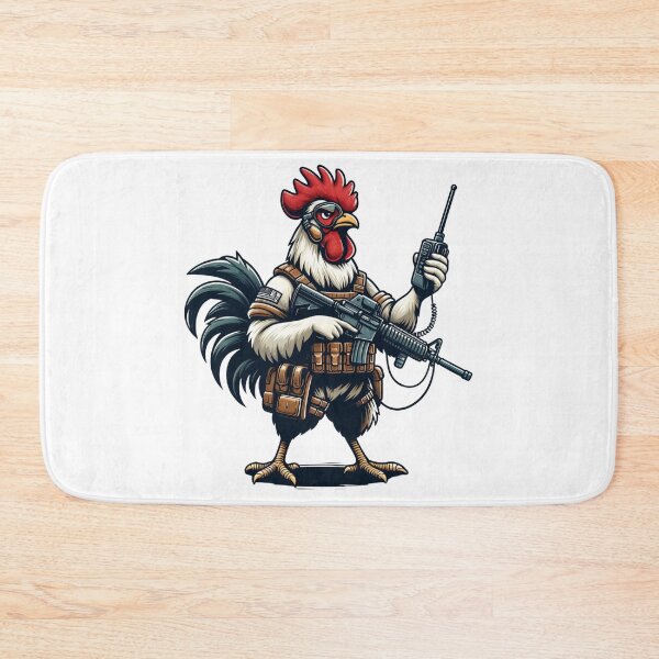 Item preview, Tactical Commando Rooster Patriotic Military Art designed and sold by latelierdechris.