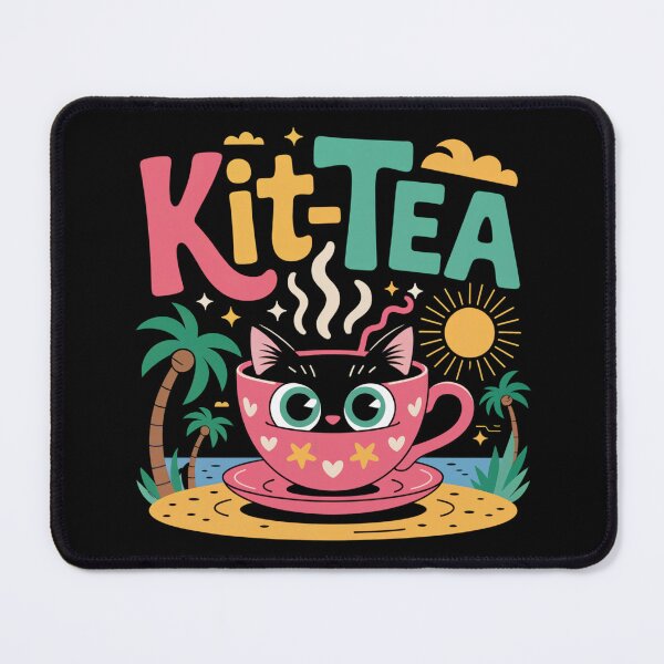 Item preview, Kit-Tea designed and sold by MadCatPrints.