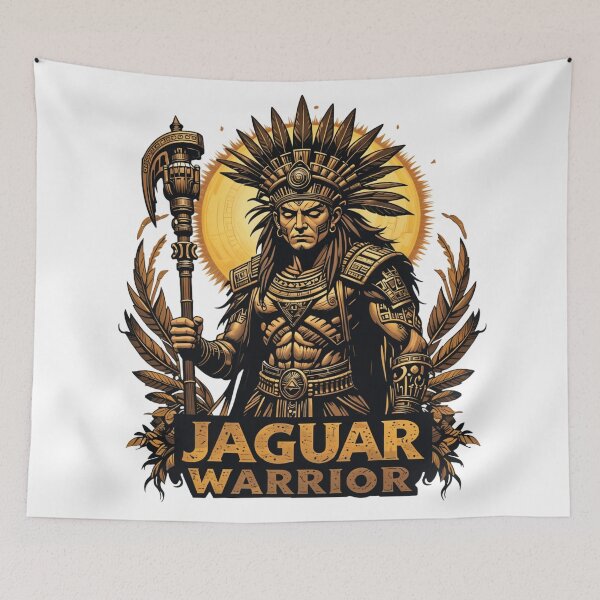 Item preview, Jaguar Warrior Aztec Strength Design designed and sold by latelierdechris.