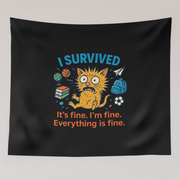 Item preview, I Survived the School Year Funny Burnout Teacher designed and sold by Alex Songs.