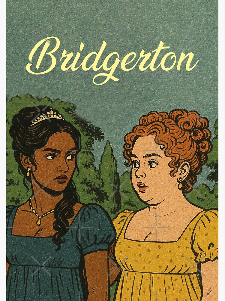 Aperçu 3 sur 3. Magnet avec l'œuvre Bridgerton, Kate Sharma, Penelope Featherington, série Netflix créée et vendue par Mauswohn.