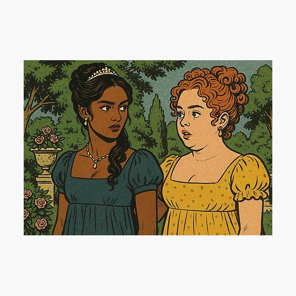 Item preview, Bridgerton, Kate Sharma, Penelope Featherington, Netflix series designed and sold by Mauswohn.
