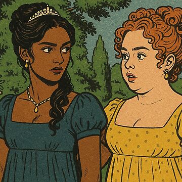 Aperçu de l'œuvre Bridgerton, Kate Sharma, Penelope Featherington, série Netflix de Mauswohn