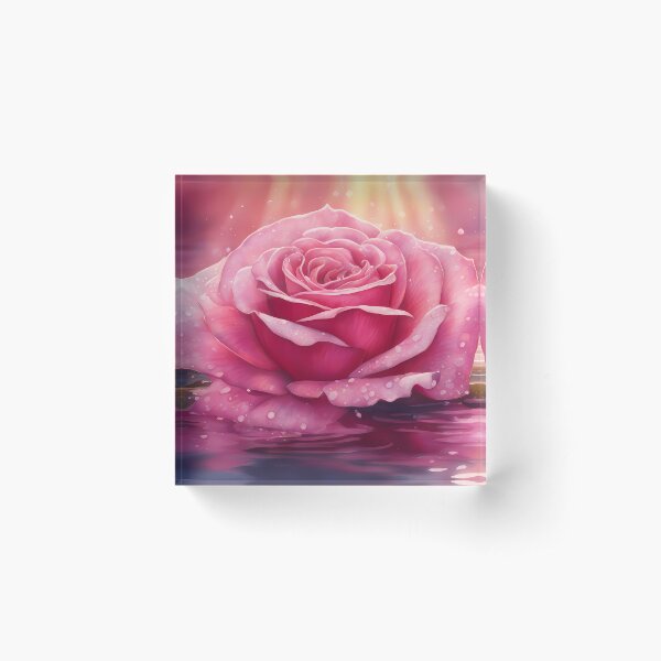 Item preview, Pink Rose in Water designed and sold by BookCovered.