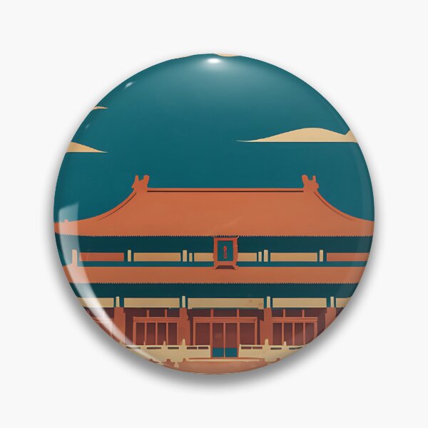 Item preview, Póster retro de la Puerta Meridiana de la Ciudad Prohibida para explorar la historia designed and sold by FestivityFinds.