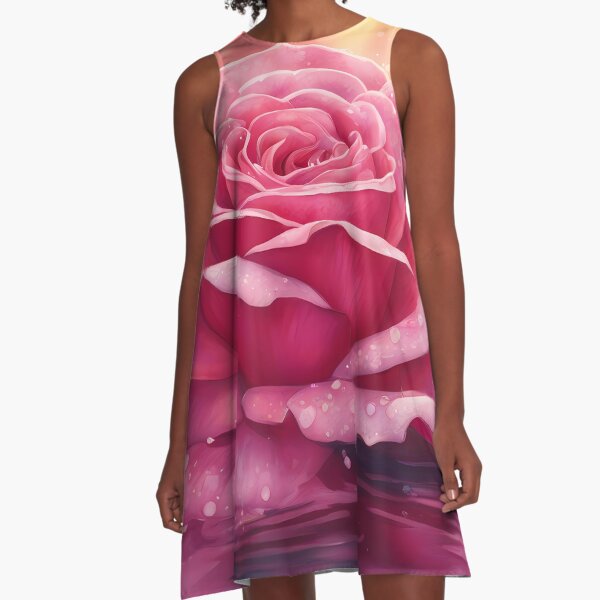 Item preview, Pink Rose in Water designed and sold by BookCovered.