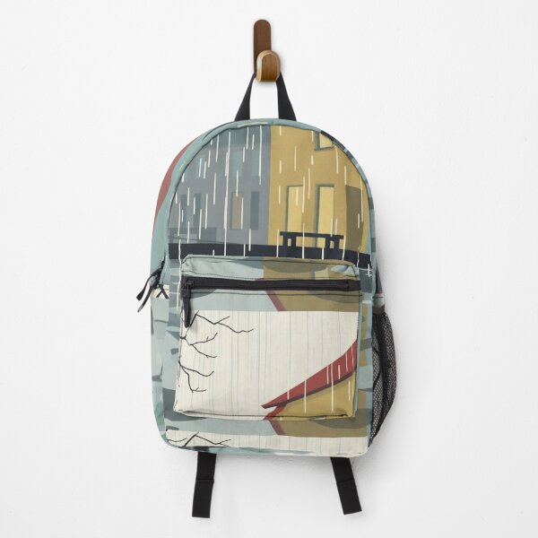Item preview, Street in the rain minimalist illustration designed and sold by Vintage Designs +.