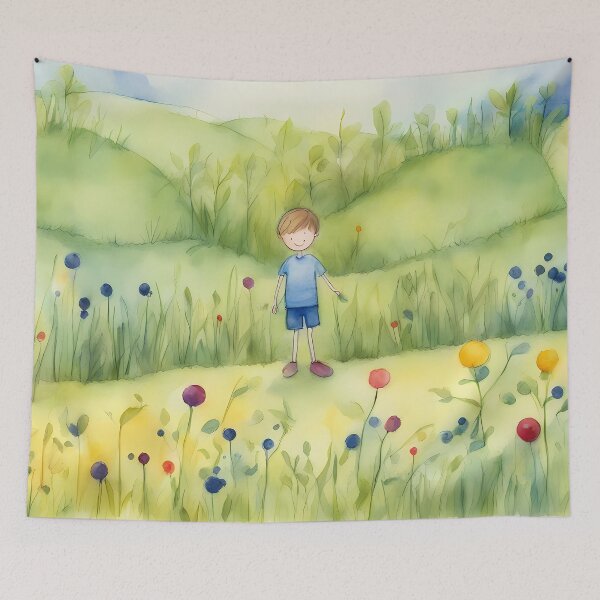 Item preview, Summer Child on Meadow designed and sold by CalmnessbyChoice.