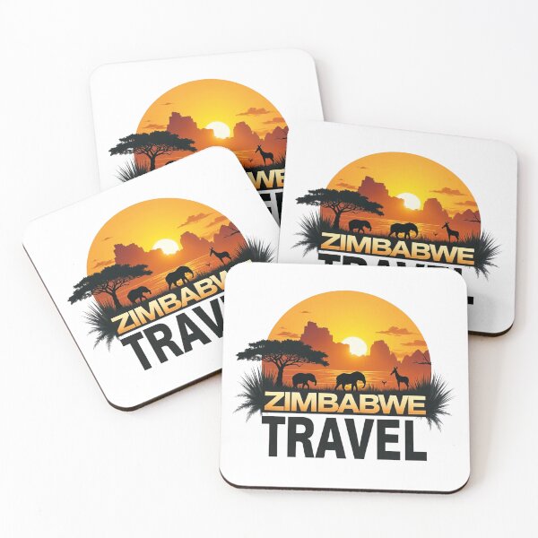 Item preview, Zimbabwe Travel Safari Wildlife Sunset Design designed and sold by latelierdechris.