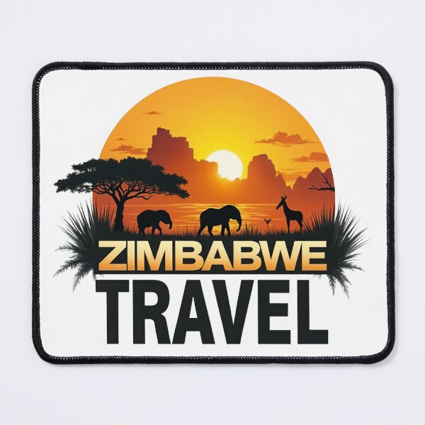 Item preview, Zimbabwe Travel Safari Wildlife Sunset Design designed and sold by latelierdechris.
