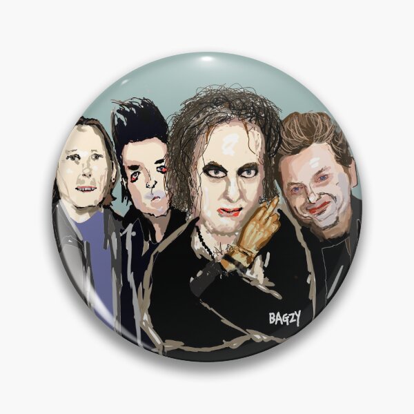Vista previa del artículo con la obra «Arte de fan original, dibujo de Bagzy, rock gótico, música alternativa, años 80», diseñado y vendido por BagzyArt.