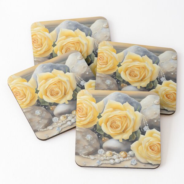 Item preview, Yellow Roses on Beach designed and sold by CalmnessbyChoice.