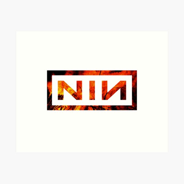 Item preview, NIN Logo - Classic Old Skool  - Fire designed and sold by SentientGallery.