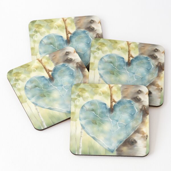 Item preview, Crystal Heart in Birch Forest designed and sold by CalmnessbyChoice.