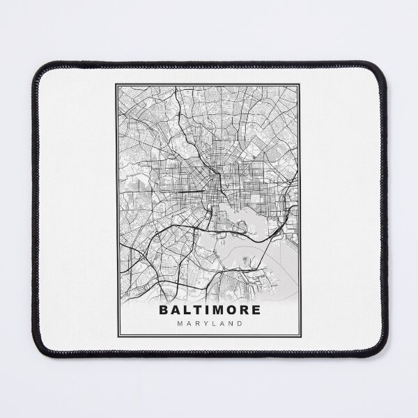 Item preview, Baltimore Map designed and sold by Tamas Das.