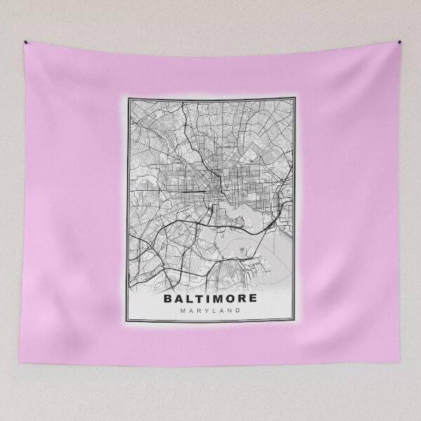 Artikelvorschau, Minimalistische Baltimore-Karte entworfen und verkauft von Tamas Das.