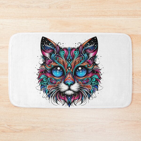 Item preview, Cosmic Cat Psychedelic Art designed and sold by latelierdechris.