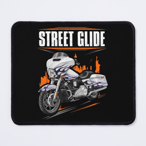 Item preview, Motorcycle Street Glide CVO FLHXSE 2016 (White Amethyst & Black Flames) for Motorcycle Riders designed and sold by MotoApparelHub.