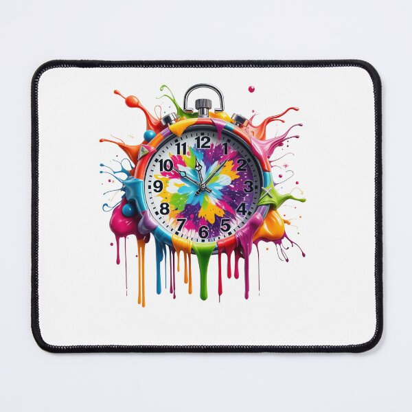Item preview, Vibrant Splash Clock Art designed and sold by latelierdechris.