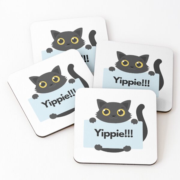 Item preview, Yippie cute cat funny designed and sold by Ketsuruii shop.