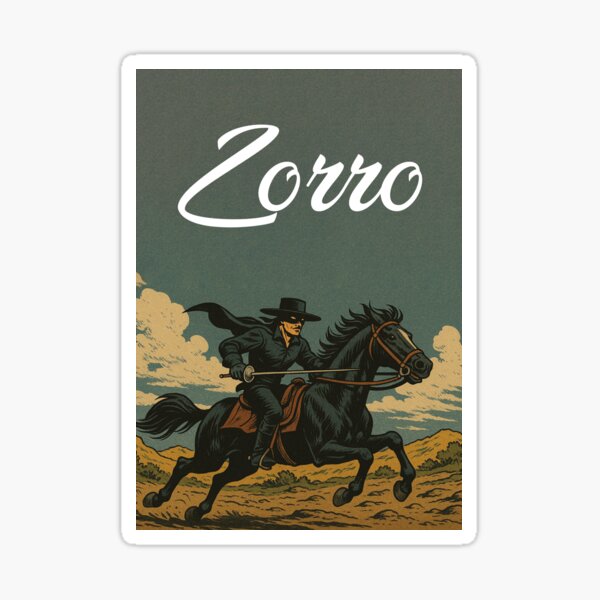 Vista previa del artículo con la obra «El Zorro, vengador de los pobres », diseñado y vendido por Mauswohn.