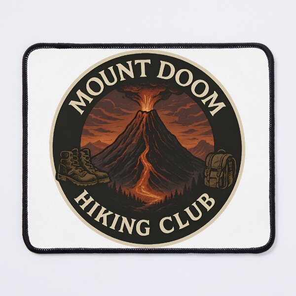 Item preview, Mount doom hiking club tolkien fantasy designed and sold by MPAlex.